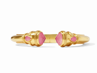 Cannes Demi Cuff Gold/Iridescent Peony Pink