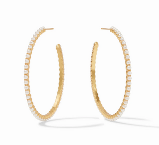 Juliet Hoop in Pearl - Large