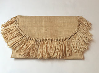 Tassel Ivory Clutch - IVORY