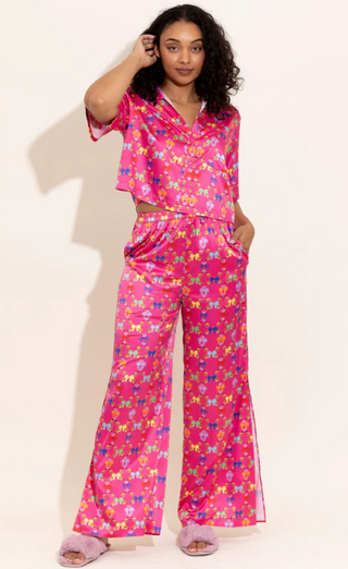 Jolly Pajama Pant Set in Bowtastic Bow