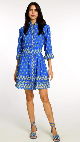 Frances Dress in Tulip Blue