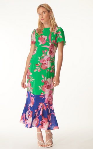 Chrissy Dress in Quilted Flowers