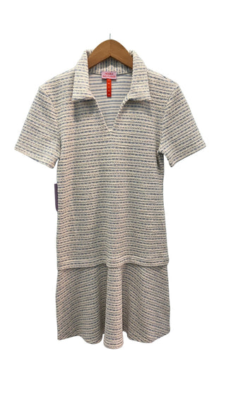 Knit Pop Over Short Sleeve Dress in Beryl Knit