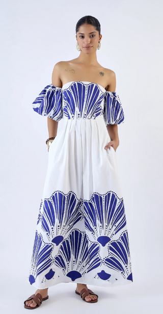 Leah Dress in Venus Navy