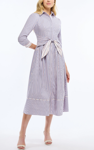 Clarice Dress in French Blue Multi