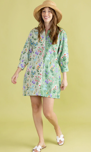 Paloma Dress in Mixed Botanical