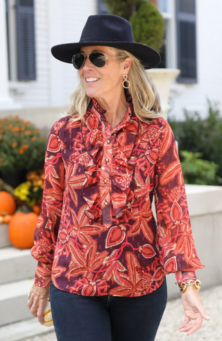 Bedford Blouse in Kaleta Plum