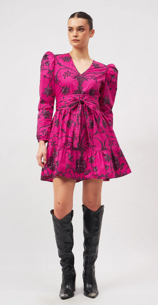 Heidi Dress in Meknes Fuchsia