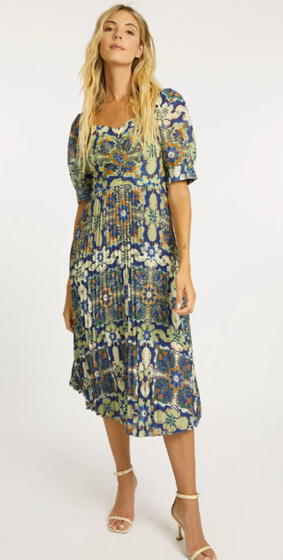 Aidette Dress in Wildcat Tapestry