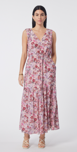 Bridget Dress in Monet Garden Print