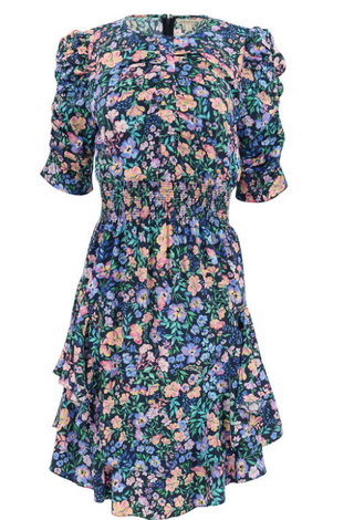 Waverly Dress in Navy Multi