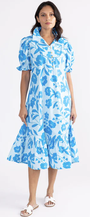 Priestly Dress in Delphinium