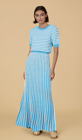 Gerty Skirt in Teal Knit
