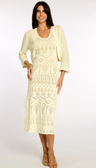 Honey Cardigan in Crochet Coconut Milk