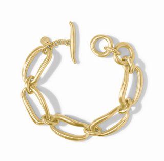 Wave Link Bracelet Gold