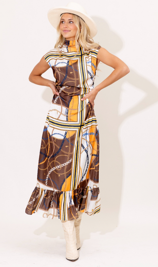 Estelle Dress in Equestrian