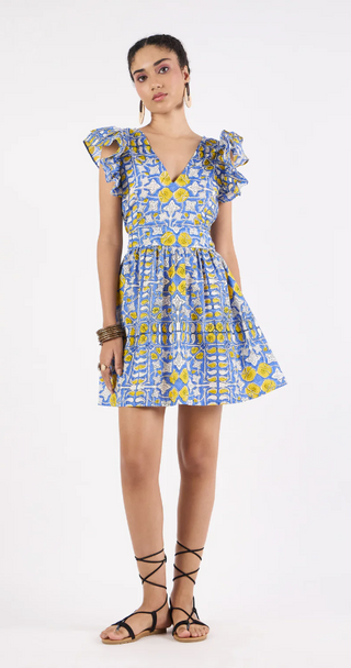 Chloe Dress in Heritage Iris