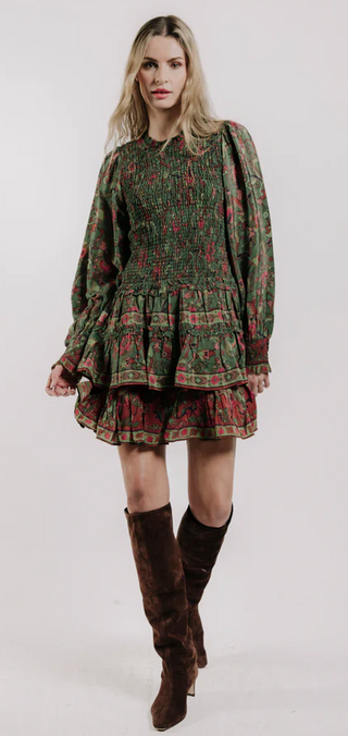 Yolanda Mini Dress in Helena Print