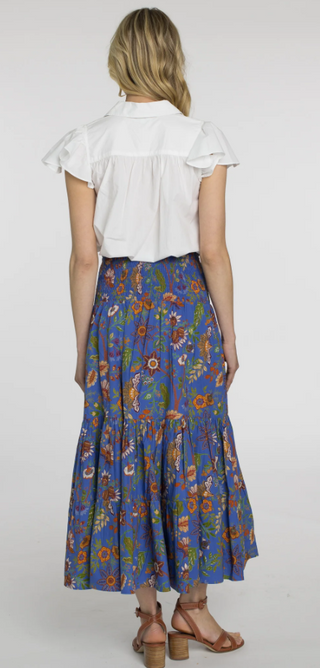 Izzy Skirt Dress in Secret Garden Sapphire